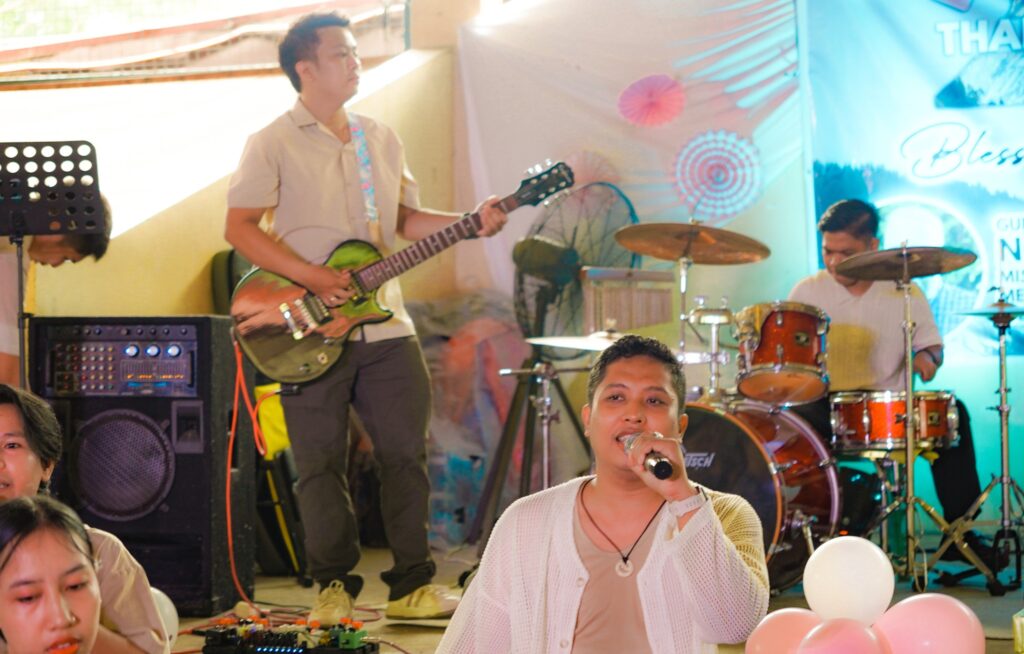 Mennonite community worshiping in the Philippines