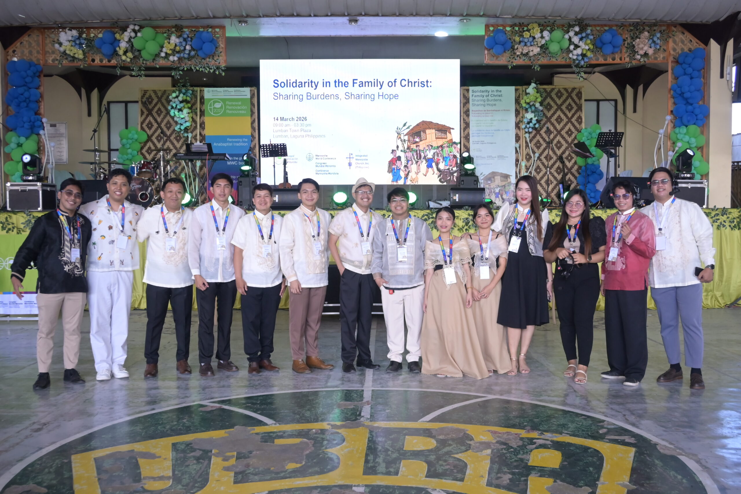 Delegates and leadership gathered for the Mennonite World Conference Renewal 2026 in Lumban, Laguna.